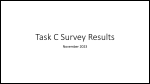 Task 69 C Survey Results